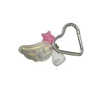 Japanese Magical Girl Star Charm Keychain in Unique Green Or Peach Design Adds A Touch of Magical Charm to Daily Life Lightweight Sturdy Keyring