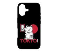 Japanese Maneki Neko Lucky Cat Tokyo Waving Paw Case for iPhone 17
