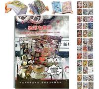 Japanese Manga Style Sticker Book, 45 Sheets of Romantic Memory Series Comic Books Style Material Decoration Stickers - 800+ Designs in 1 Book for DIY Scrapbooking Journaling Handbook Decoration