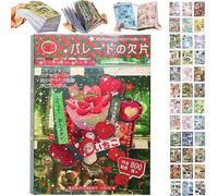 Japanese Manga Style Sticker Book, 45 Sheets of Romantic Memory Series Comic Books Style Material Decoration Stickers - 800+ Designs in 1 Book for DIY Scrapbooking Journaling Handbook Decoration (A1)