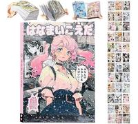 Japanese Manga Style Sticker Book, 45 Sheets of Romantic Memory Series Comic Books Style Material Decoration Stickers - 800+ Designs in 1 Book for DIY Scrapbooking Journaling Handbook Decoration
