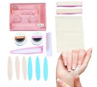 Japanese Manicure Kit - Natural Nail Repair Care Set, Traditional Nail Plate Strengthening | Professional Tools for Restoration of Nails, Beauty Care Travel Case for Women Girls Awakening