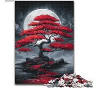 Japanese Maple Tree 1000 Piece Jigsaw Puzzles for Teenagers, Pattern Assembly Fun at Home Activities, Birthday Present,Travel Gifts (size 50x75cm)