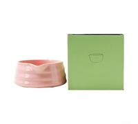 Japanese Matcha Bowl in Earthenware with Spout for SFor Teady Pouring in Morning or Afternoon Rituals (Pink)
