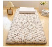 Japanese Mattress, Japanese Tatami Breathable Floor Sleeping Pad Long Day Cotton Fill Single Double Roll Up Foldable Mattress, Portable Sleeping Mattress For Floor Guest Bed Sofa(B,180*200cm)