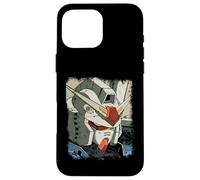 Japanese Mecha Robot Head Anime Aesthetic Vintage Case for iPhone 16 Pro Max