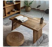 Japanese Meditation & Tea TableVintage Low Floor Altar & Laptop Table for Dining & Spiritual Practices Brown 80x40x35cm Perfect for Yoga & Zen Spaces.