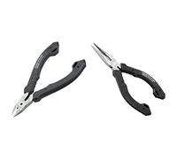 Japanese Micro nippers for Cutting Plastic & Compact Precision Compact Long Nose Pliers (Needle Nose),Professional Grade, ESD Safe with Carbon Steel Jaws. Made in Japan. ps-01