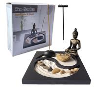 Japanese Miniature Zen Garden Set for Meditation, Home Decor or Gifting (Design A)
