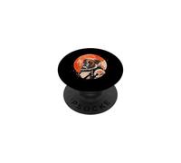 Japanese Minimalist Art 70s Retro Space Boxer Dog Lover PopSockets Adhesive PopGrip