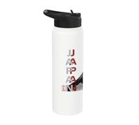 Japanese Modern Fuji Art Low Polygon Design Japanese Style Graphic Simple for Adults Stainless Steel Insulated Water Bottle