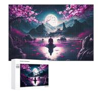 Japanese Monk Meditating Challenging Puzzle for Adults, 1000 PCS - Seasonal Home Décor, for Relaxing Solo Or Group Play