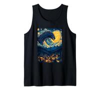 Japanese Monster Kaiju Starry Nights Style Tank Top