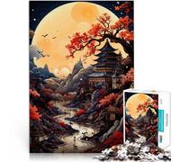 japanese moon landscapeJigsaw Puzzles for Adults 1000 Piece Interesting Stress Reduction Enhance love between couples 38x26cm