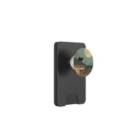 Japanese Moonlit Cat Art Traditional Scene PopSockets PopWallet for MagSafe