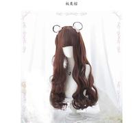 Japanese Mori Girl Harajuku Sweet Lolita Curly Wavy Long Synthetic Hair Princess Wig 68cm Halloween Cosplay Costume Wigs as the picture