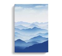 Japanese Mountains Minimalism No.2 Canvas Print | Gallery Wrapped 30mm Frame Wall Art | 30x20 inches | Ready to Hang | Minimalist Landscape Picture | Living Room Bedroom Lounge Office