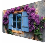 Japanese Mouse Mat 32X12inch Rural Gaming Mouse Pad, Large Mousepad with Non-Slip Rubber Base, Office Accessories with Stitched Edge, Washable Mousepad for Laptop, Office/Gaming, Room Decor -XZ24Z