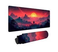 Japanese Mouse Mat Cartoon Mouse Pad 36 x 12 x 0.12 inch, Washable Mousepad, Gaming Mousepad Office Accessories with Anti-Slip Rubber Base Double Stitched Edges for Office, Decor, Gifts -TL65F3