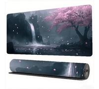 Japanese Mouse Pad 1500 x 800 x 3 mm XXL Desk Mat Landscape Mouse Mat, Extended Japanese Mousepad, Large Desk Pad with Non-Slip Base Stitched Edge Office Accessories for Gaming Work Laptop, Model892