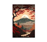 Japanese Murals - Landscape Prints - Modern Japanese Art - Japanese Scenic Spots 1 Canvas Poster Bedroom Decor Landscape Office Room Decor Gift Unframe: 12x18inch(30x45cm)