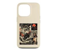 Japanese Mysterious Shrine Yokai Comic Ukiyo-e Torii Moon Case for iPhone 13 Pro