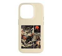 Japanese Mysterious Shrine Yokai Comic Ukiyo-e Torii Moon Case for iPhone 14 Pro