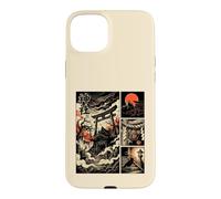 Japanese Mysterious Shrine Yokai Comic Ukiyo-e Torii Moon Case for iPhone 15 Plus