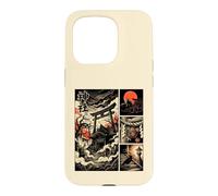 Japanese Mysterious Shrine Yokai Comic Ukiyo-e Torii Moon Case for iPhone 15 Pro