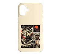 Japanese Mysterious Shrine Yokai Comic Ukiyo-e Torii Moon Case for iPhone 16 Plus