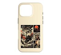 Japanese Mysterious Shrine Yokai Comic Ukiyo-e Torii Moon Case for iPhone 16 Pro