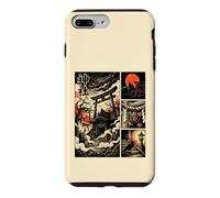 Japanese Mysterious Shrine Yokai Comic Ukiyo-e Torii Moon Case for iPhone 7 Plus/8 Plus