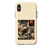 Japanese Mysterious Shrine Yokai Comic Ukiyo-e Torii Moon Case for iPhone X/XS