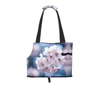 Japanese National Flower Printed pet Shoulder Bag, Suitable for Small Dogs and Cats, Shopping and Travel Dual-Purpose Bag