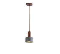 Japanese Natural Gray Stone Pendant Light Nordic Solid Wood Chandelier Hanging Ceiling Lamp for Restaurant, Dining Rooms, Kitchen Island, Bedroom Bedside, Living Room
