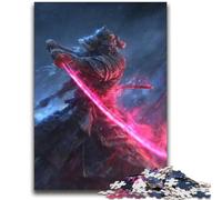 Japanese Neon Ninja 1000 Pieces Jigsaw Puzzles for Adults And Teens,Stress Reliever Difficult Challenge Deal As Gifts for The Whole Family (38x52cm)
