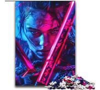 Japanese Neon Ninja 2000 Piece Jigsaw Puzzles for Adults Gifts, Educational Stress Relief Toy for Is Ideal As A Gift for The Whole Family (70x100cm)