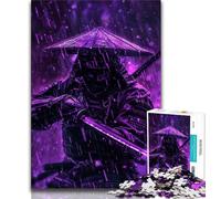 Japanese Neon Ninja JigsawPuzzle 1000 Pieces for Adults,Challenging To Complete But Fun And Humorous Unique Home Decor And Gifts (38x26cm)