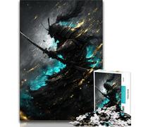 Japanese Neon Ninja Jigsaws 1000 Pieces for Teenagers,Staycation Kill Time Every Piece Is Unique - Challenging Family Fun Game (50x75cm)