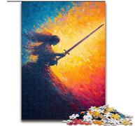 Japanese Ninja 1000 Piece Jigsaw Puzzle for Adults Teens, Pattern Assembly Fun at Home Activities, Birthday Present,Travel Gifts (26x38cm)