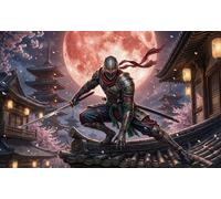 Japanese Ninja 1000 Piece Jigsaw Puzzle,Home Wall Decor,Great Gifts,Educational Toy,Impossible Challenge,Premium Cardboard,Adults & Kids 14+,Stress Relief 70x50cm