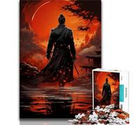 Japanese Ninja Art 1000 Piece Jigsaw Puzzles for Adults Gifts,Help The Brain Exercise Addictive Toys to Cultivate Patience Great Gift 50x75cm
