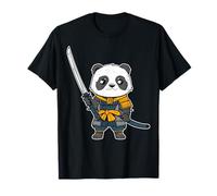 Japanese Ninja Art and Japan Samurai Panda Bear T-Shirt