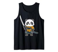 Japanese Ninja Art and Japan Samurai Panda Bear Tank Top