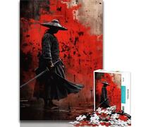 Japanese Ninja Art Jigsaw Puzzles for Adults 1000 Piece,Toys Educational Games Stress Relieving Suitable for Desktop Decoration 38x26cm