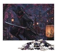 Japanese Ninja Assassin 1000 Piece Wooden Jigsaw Puzzle,Educational Toy,Impossible Challenge,Adults & Kids 14+,Wood,Home Wall Decor,Gift Idea,Stress Relief (75x50cm)