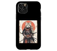 Japanese Ninja Cat Samurai Warrior Anime Ukiyo Kitty Case for iPhone 11 Pro