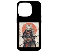Japanese Ninja Cat Samurai Warrior Anime Ukiyo Kitty Case for iPhone 14 Pro