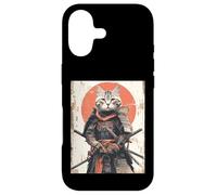 Japanese Ninja Cat Samurai Warrior Anime Ukiyo Kitty Case for iPhone 17