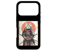 Japanese Ninja Cat Samurai Warrior Anime Ukiyo Kitty Case for iPhone 17 Pro